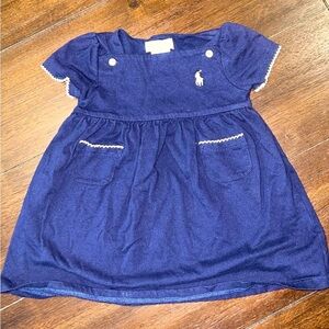Adorable Ralph Lauren dress with pink emblem